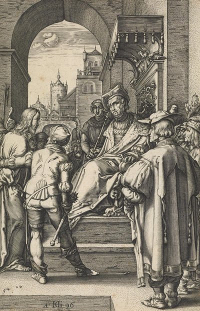 Christus voor Pilatus door Hendrik Goltzius